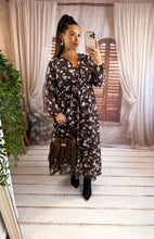 Charger l'image dans la galerie, Robe longue chocolat SERENA (42 au 48)
