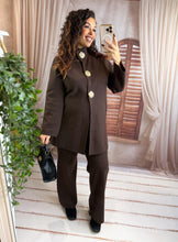 Charger l'image dans la galerie, Ensemble gilet + pantalon chocolat AMELINE (36 au 42)