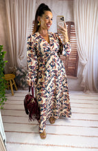 Charger l'image dans la galerie, Robe longue beige fleuri MILA (40 au 48)