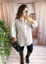 Charger l'image dans la galerie, Poncho uni beige LANA (36 au 44)