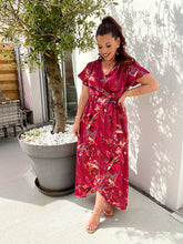 Charger l'image dans la galerie, Robe bordeaux ALIXIA ( taille 34 au 48 )reste 1 taille s/m
