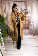Charger l'image dans la galerie, Trench long suédine camel ISIA (36 au 46 )