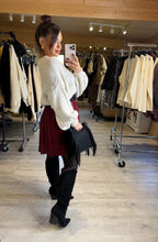 Charger l'image dans la galerie, Jupe plissée bordeaux RACHEL ( 38 au 46 )