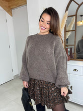 Charger l'image dans la galerie, Pull marron/taupe Inaya ( 34 au 44)