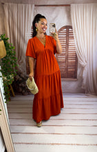 Charger l'image dans la galerie, Robe longue terracota CYRA (40 au 48) New reste 1 xl
