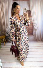 Charger l'image dans la galerie, Robe longue beige fleuri MILA (40 au 48)