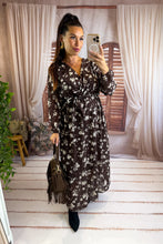 Charger l'image dans la galerie, Robe longue chocolat SERENA (42 au 48)