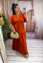 Charger l'image dans la galerie, Robe longue terracota CYRA (40 au 48) New reste 1 xl