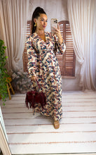 Charger l'image dans la galerie, Robe longue beige fleuri MILA (40 au 48)
