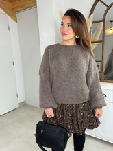 Charger l'image dans la galerie, Pull marron/taupe Inaya ( 34 au 44)