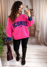 Charger l'image dans la galerie, Pull fuchsia iconic bleu SAB (40 au 48)