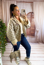 Charger l'image dans la galerie, Veste polaire réversible beige CASSANDRA (36 au 44)