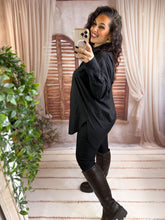 Charger l'image dans la galerie, Chemise uni noir EVA (36 au petit 44)