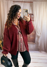 Charger l'image dans la galerie, Maxi gilet bordeaux SANDRINE (36 au 48)