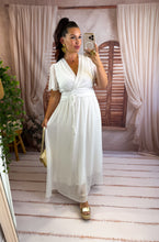 Charger l'image dans la galerie, Robe longue blanche VANILLE (36 au 48) New