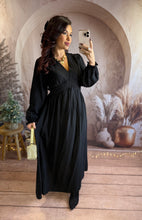 Charger l'image dans la galerie, Robe longue noir LUMI (36 au 48)