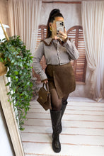 Charger l'image dans la galerie, Jupe short velours chocolat MÉLISSA (36 au 48)