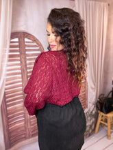 Charger l'image dans la galerie, Top dentelle bordeaux LYSANDRA (42 au 48)