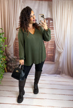 Charger l'image dans la galerie, Blouse plissé kaki KAMILA (38 au 48)