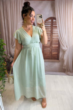 Charger l'image dans la galerie, Robe vert d'eau LISANDRA (34 au 48 )