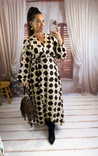 Charger l'image dans la galerie, Robe effet cache coeur motif chocolat MONICA (44 au 50)
