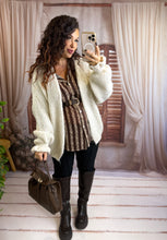 Charger l'image dans la galerie, Maxi gilet beige SANDRINE (36 au 48)