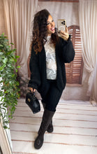 Charger l'image dans la galerie, Maxi gilet noir SANDRINE (36 au 48)