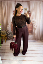 Charger l'image dans la galerie, Pantalon de costume fluide bordeaux BILL ( 38 au 46 )