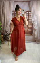 Charger l'image dans la galerie, Robe terracota LISANDRA (34 au 48 )