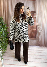 Charger l'image dans la galerie, Ensemble pull léopard pantalon chocolat INGRID (36 au 44)