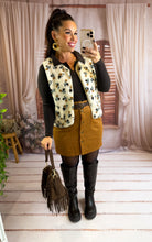 Charger l'image dans la galerie, Jupe en velours camel clair GABY (36 au 48)
