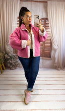 Charger l'image dans la galerie, Veste polaire réversible rose CASSANDRA (36 au 44)