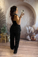 Charger l'image dans la galerie, Combinaison pantalon à sequin noir YAYA (36 au 40)