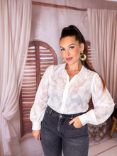 Charger l'image dans la galerie, Chemise blanche broderie JACQUELINE (36 au 42)