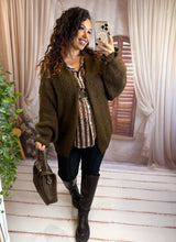 Charger l'image dans la galerie, Maxi gilet chocolat SANDRINE (36 au 48)