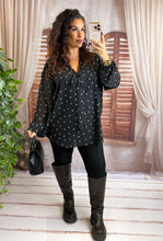 Charger l'image dans la galerie, Blouse coeur noir MURIEL (38 au 48)