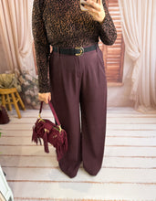 Charger l'image dans la galerie, Pantalon de costume fluide bordeaux BILL ( 38 au 46 )