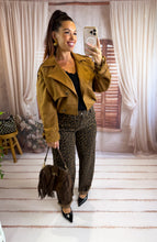 Charger l'image dans la galerie, Veste courte en suédine camel BLAIR (36 au 42)