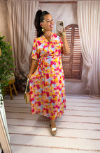 Charger l'image dans la galerie, Robe portefeuille FLORE ( jaune /fushia)  (40 au 48) New