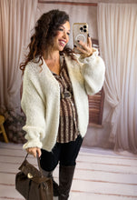 Charger l'image dans la galerie, Maxi gilet beige SANDRINE (36 au 48)