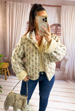 Charger l'image dans la galerie, Veste polaire réversible beige CASSANDRA (36 au 44)