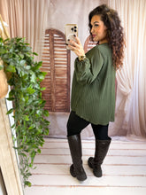 Charger l'image dans la galerie, Blouse plissé kaki KAMILA (38 au 48)