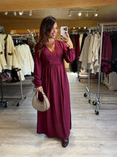 Charger l'image dans la galerie, Robe longue bordeaux CINTHIA (36 au 40)