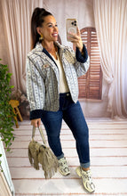 Charger l'image dans la galerie, Veste polaire réversible bleu marine CASSANDRA (36 au 44)