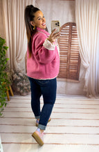 Charger l'image dans la galerie, Veste polaire réversible rose CASSANDRA (36 au 44)