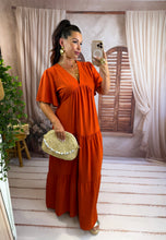 Charger l'image dans la galerie, Robe longue terracota CYRA (40 au 48) New reste 1 xl
