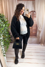 Charger l'image dans la galerie, Maxi gilet noir SANDRINE (36 au 48)