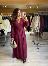Charger l'image dans la galerie, Robe longue bordeaux CINTHIA (36 au 40)