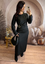Charger l'image dans la galerie, Longue robe noir fendu AMARA (34 au 48)⭐️