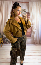 Charger l'image dans la galerie, Veste courte en suédine camel BLAIR (36 au 42)